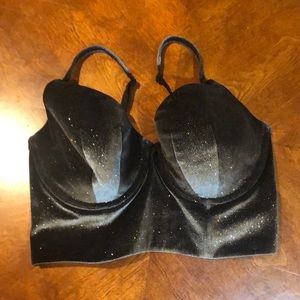 Victoria's Secret Black Velvet Bra